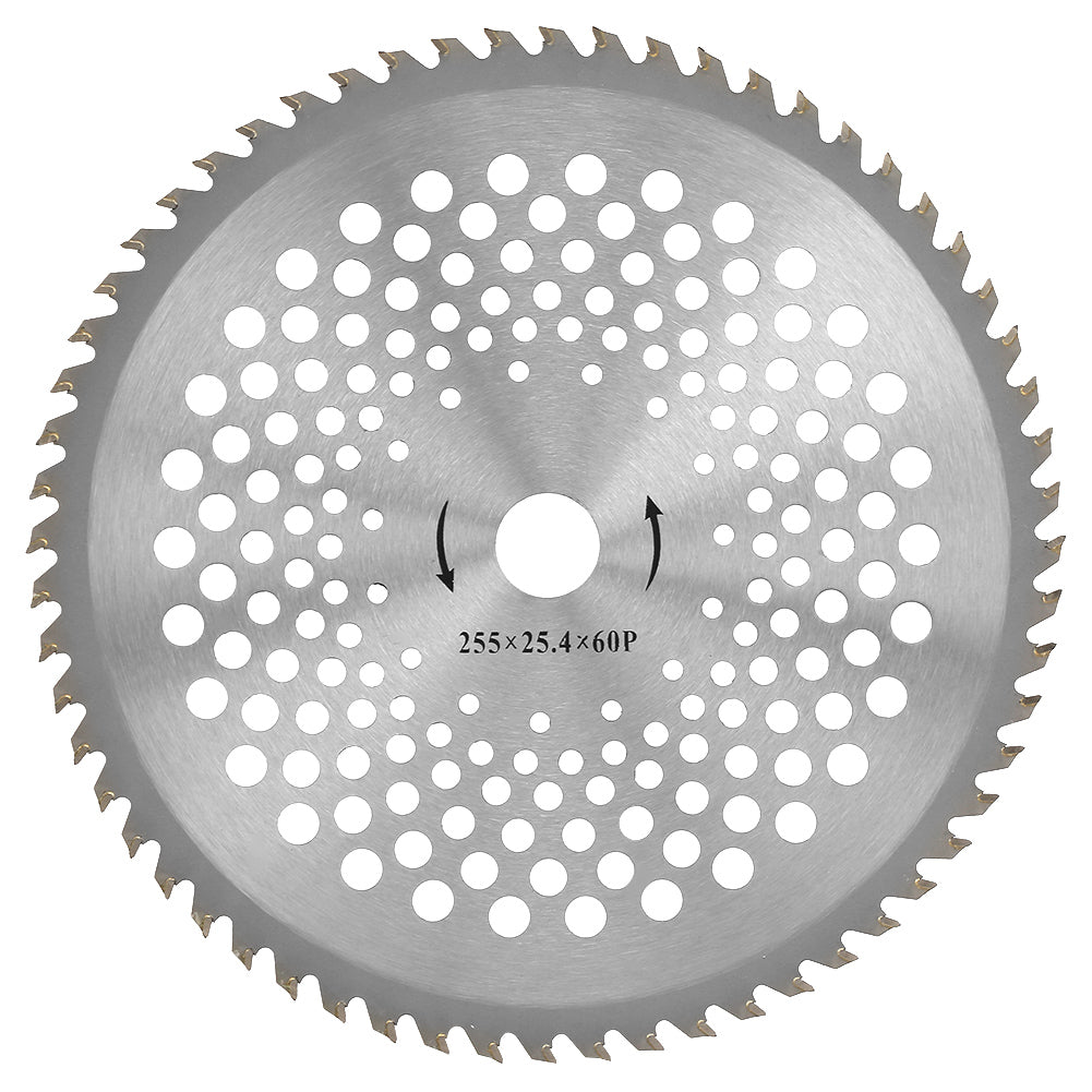 10" Professional Steel Tooth Saw Blade Cutting Disc Wheel Grass Trimmer Cutter (60T)