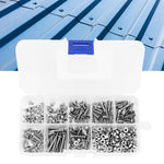 340pcs M3 Hex Socket Flat Head Stainless Steel SS304 Screw Bolt Nut Assortment Set