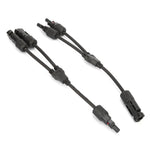 1 Pair Y Branch Connector Solar Panel Adapter Cable Splitter
