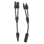 1 Pair Y Branch Connector Solar Panel Adapter Cable Splitter