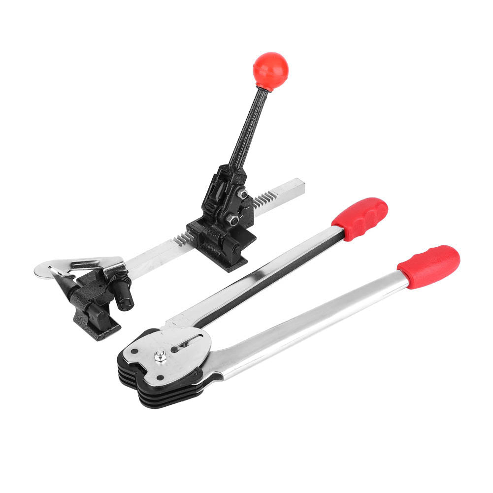 2Pcs Manual Double Using Strap Tensioner Crimper Belts Strapping Tool Packing Machine
