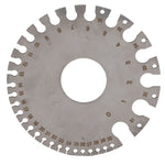 Stainless Steel 0-36 Wire Gauge 0.3125"-0.007”Wire Thickness Ruler