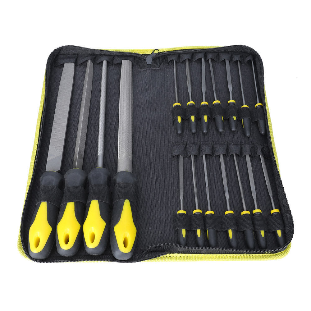 18pcs Multifunctional File Set High Carbon Steel Hand Tool for Woodwork Metal Glass Ceramic