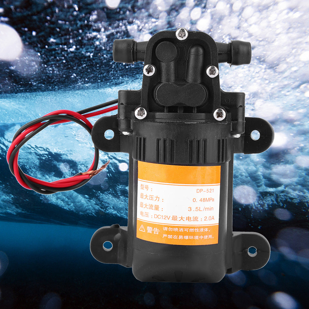 High Quality Plastic Mini Diaphragm Water Pump 12V 0.48MPA 3.5L/Min