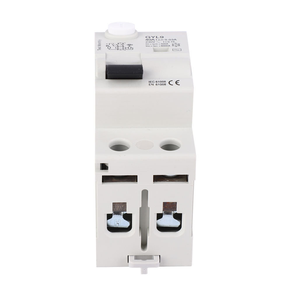 GYL9 2P 230VAC RCCB Residual Current Circuit Breaker Leakage Protector (40A)