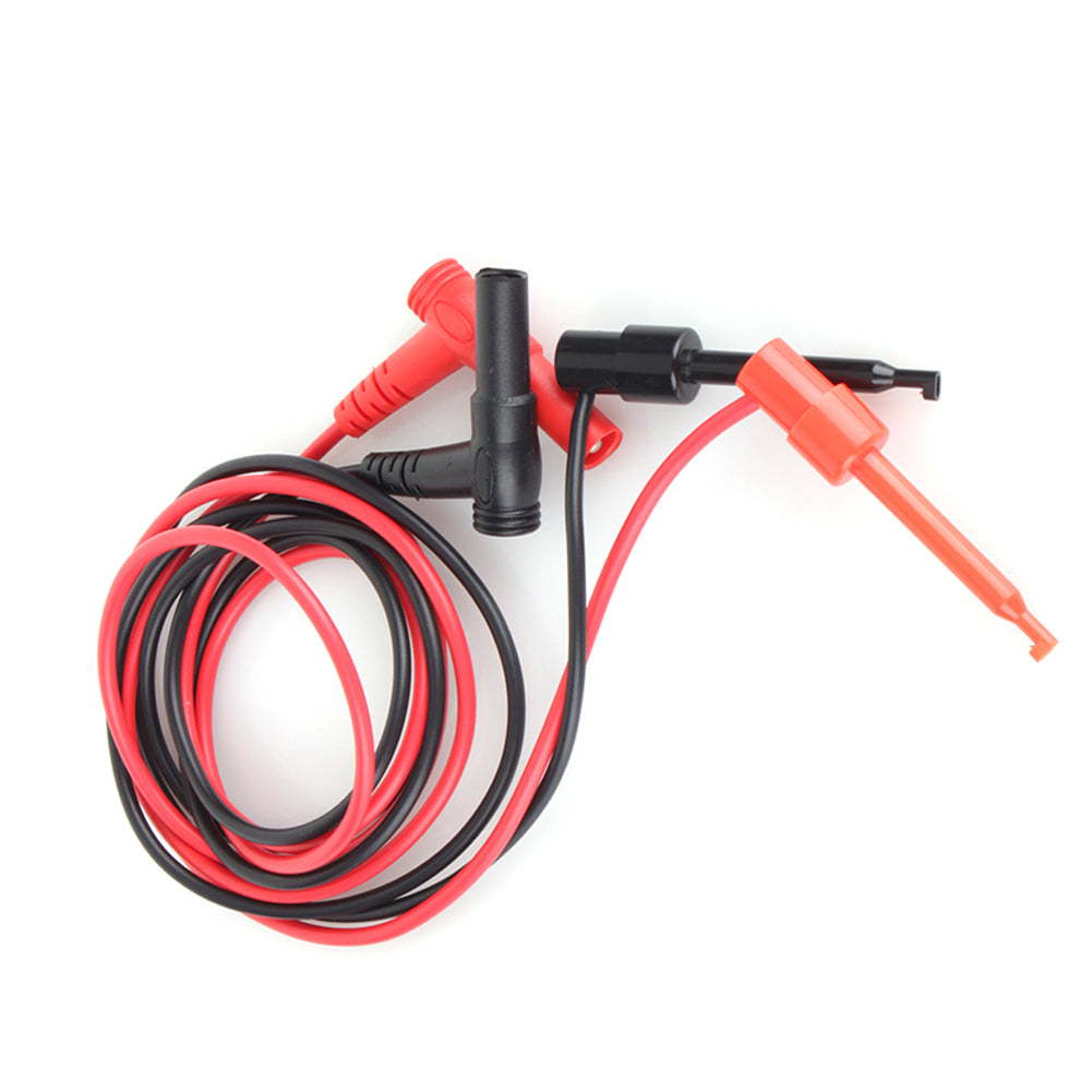 1 Pair Banana Plug To Test Hook Clip Probe Lead Cable Measurement for Multimeter