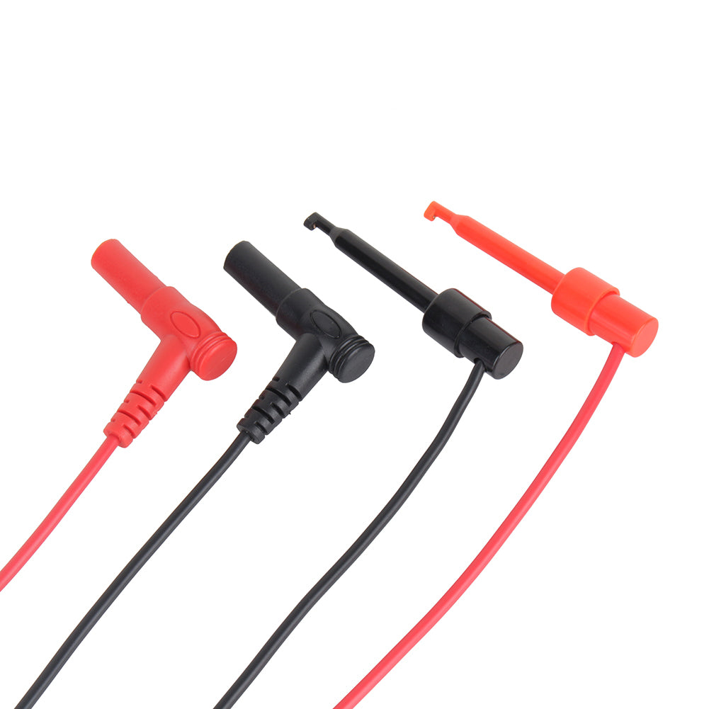 1 Pair Banana Plug To Test Hook Clip Probe Lead Cable Measurement for Multimeter