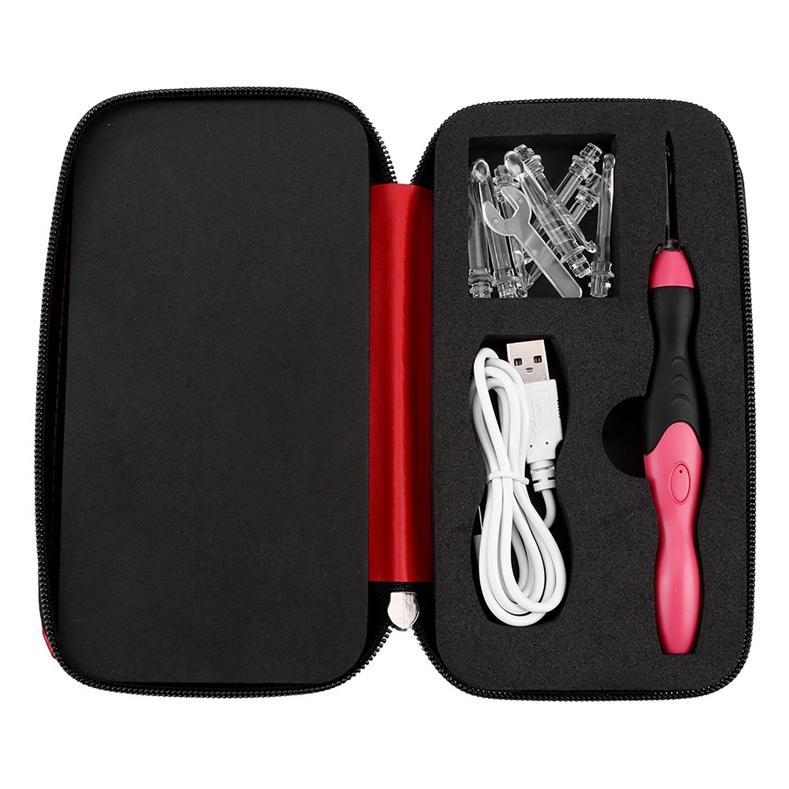 Professional 9 in 1 Led Light Up Crochet Hooks Knitting Needles Weave Sewing