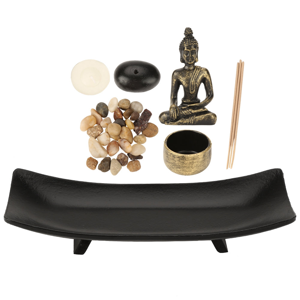 1 set Zen Buddhism Candlestick Incense Holder Furnishing Articles for Home Decoration