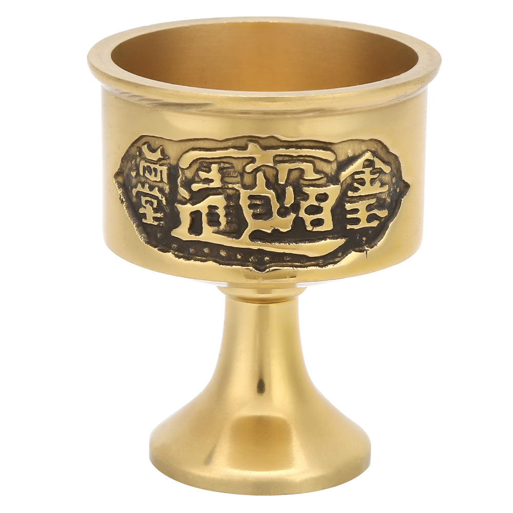 Popular Practical Pure Brass Cup Worship the Buddha of  Water Wine Cup Worship Supply Middle