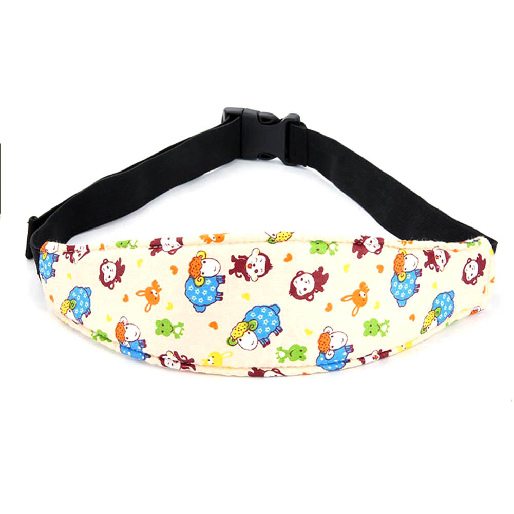 Adjustable Baby Child Head Support Band Cute Cartoon Headrest Sleep Safety Protect Cushion(#8)