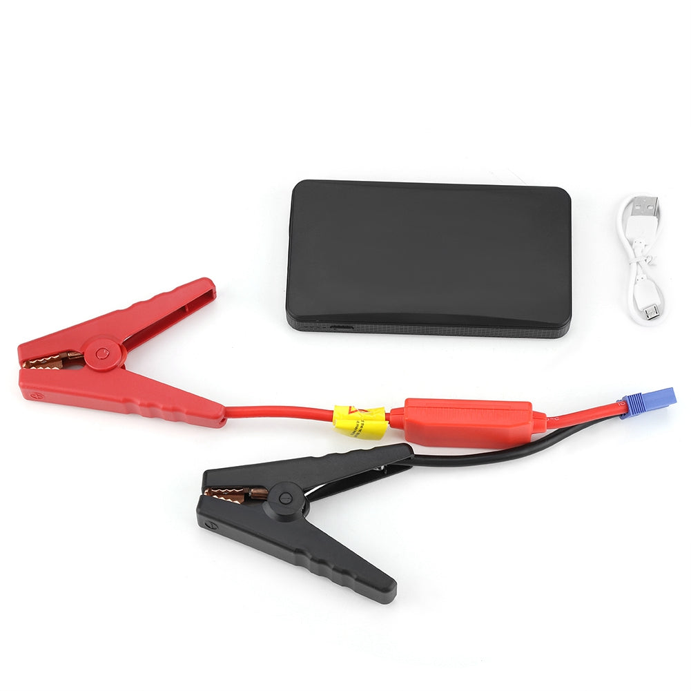 Portable 12V Car Jump Starter Engine Battery Charger Power Bank for Gasoline Engine 3.0L Black