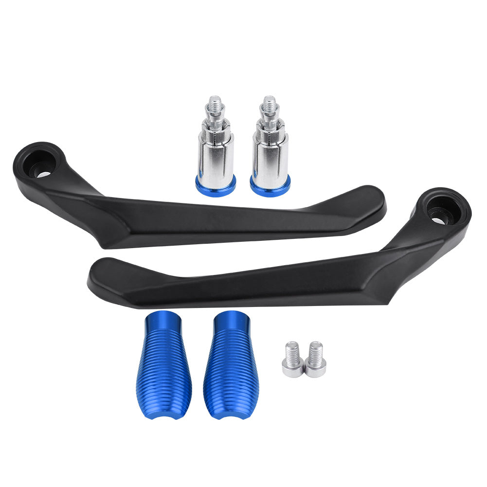 1 Pair of Motorcycle Brake Clutch Levers Protect Guard Accidental Contact Handlebar 22mm Blue