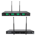 4 Channels Wireless Handheld Microphone for Meeting Conference 641.5MHz-672.3MHz