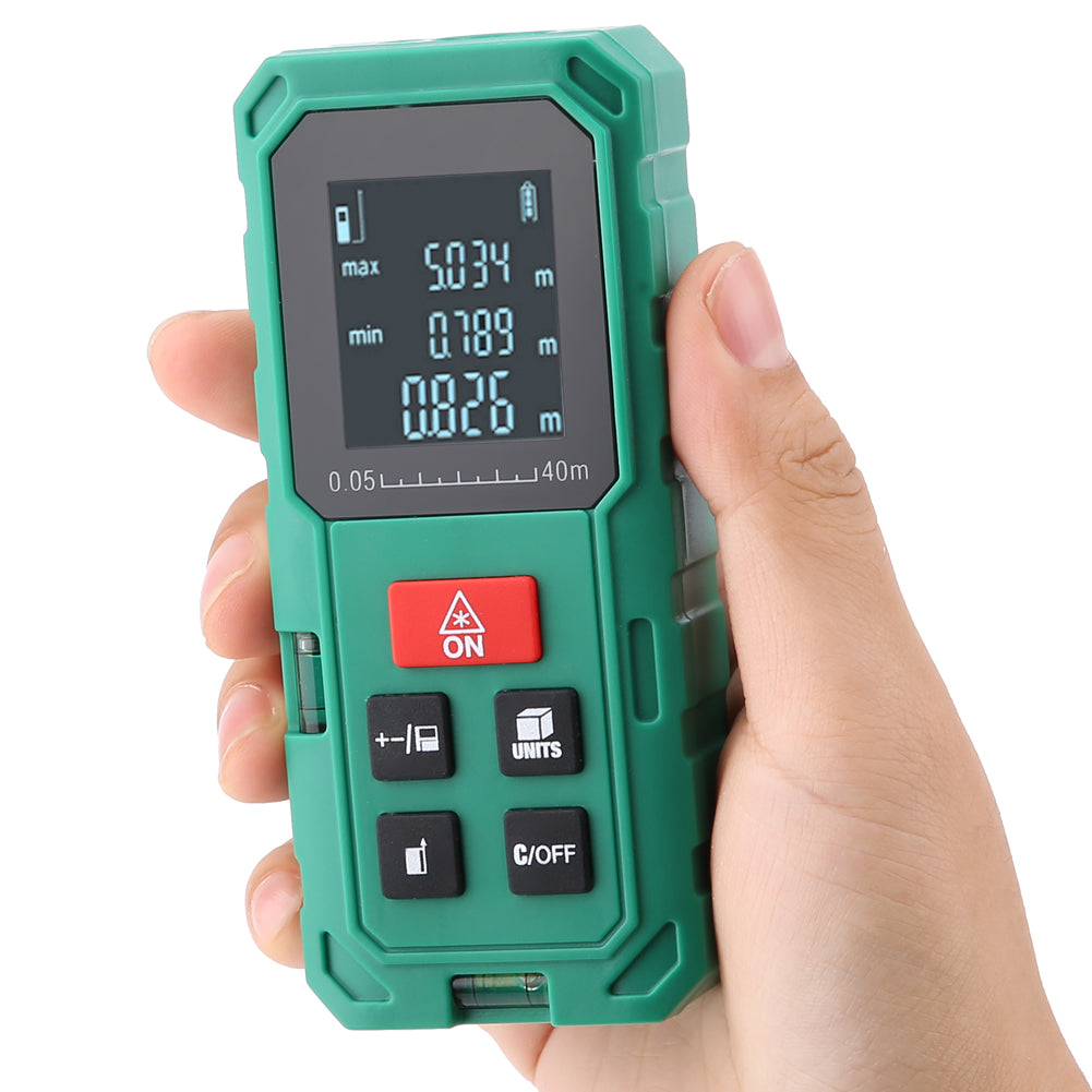 Digital Laser Rangefinder Distance Meter Laser Range Finder Tape Distance Measure (S40)