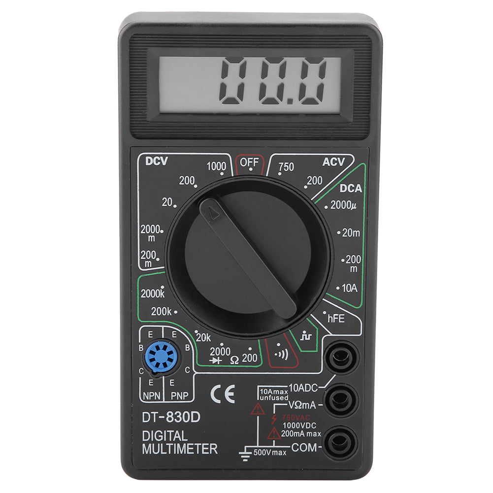 DT830D Mini LCD Display Digital Multimeter Voltmeter Ammeter Ohmmeter Testing Instrument.