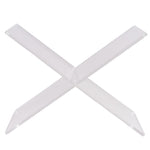 Acrylic Book Stand Displaying Shelf X-Shaped Book Rack for Cookbook Recipe Menu Magazines Storybook Holder for Opening Books