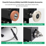 250W Wet And Dry Belt Sander Mini Belt Sander Electric Bench Grinder Sanding Machine Constant Speed Small Grinder Sharpener Polisher Machine with Water Pipe and 10 Sanding Belts for DIY Woodworking Resin Jewelry Making Knife Sharpener