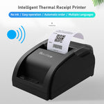 Bisofice Desktop 58mm Thermal Receipt Printer Wired Barcode Printer USB Connection with 1 Roll Paper Inside Support ESC Command Cashbox Connecting Compatible with Windows Android for Supermarket Store