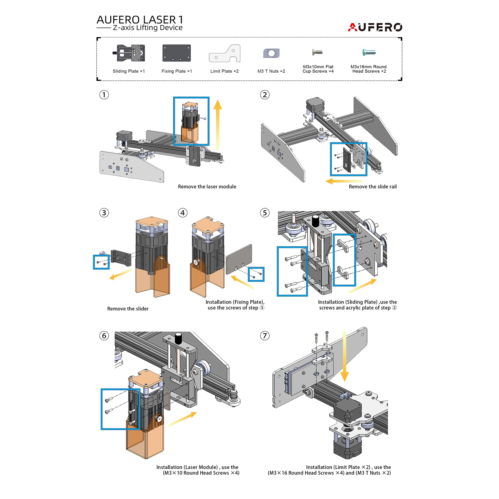 Head Focusing Controller Laser Head Lifting Device for ORTUR Laser Master 2 Pro Laser Add-on Parts Accessory for Ortur 3D Printer DIY Z Axis
