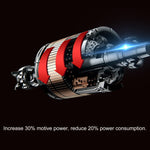 4in 550W Mini Electric Chainsaw Rechargeable Cordless Wood Cutter Portable One-Hand Woodworking-Saw for Gardening Pruning Trimming