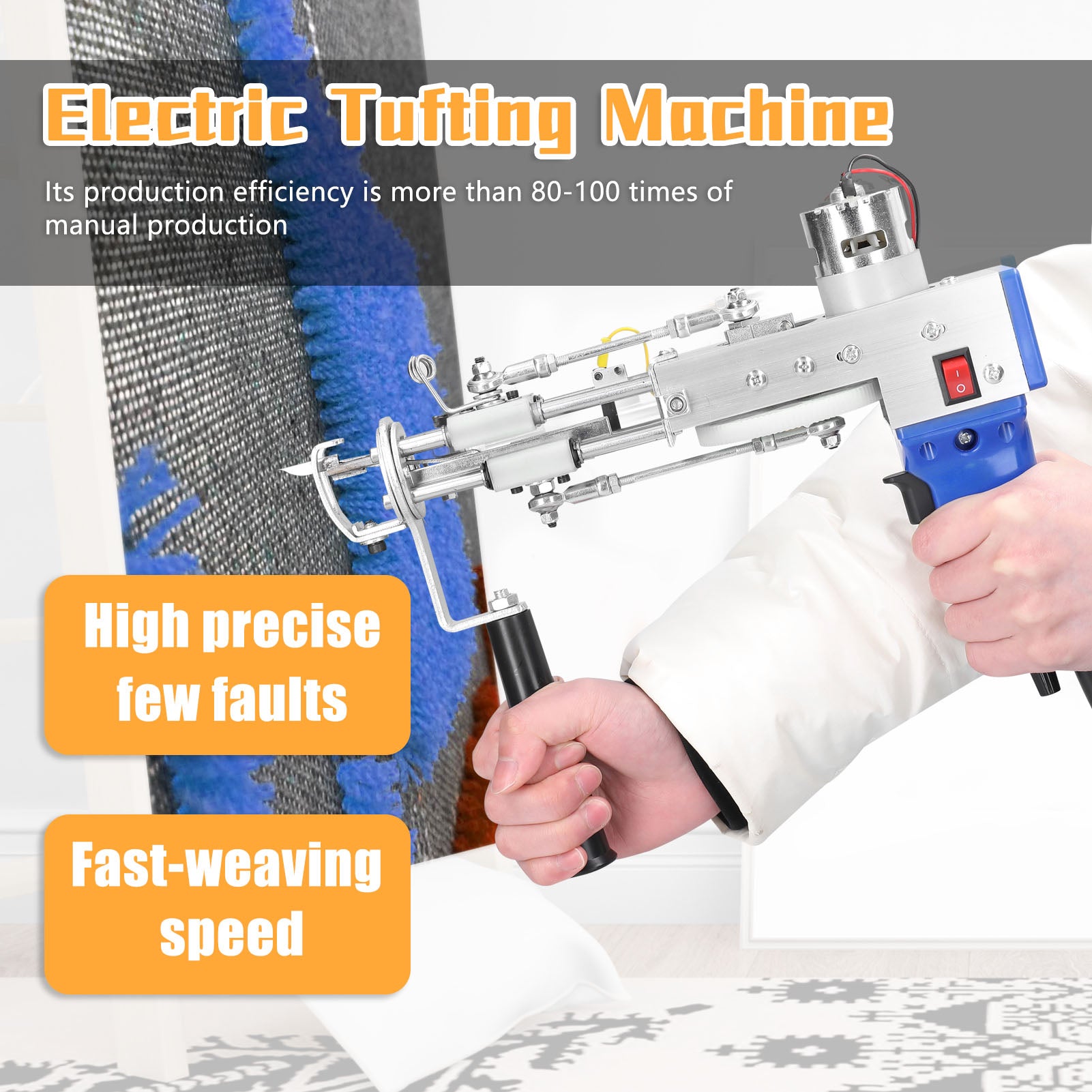 Carpet Tufting Machine High Accuracy Electric Tufting Machine Easy to Operate Carpets Tufting Weaving Machine