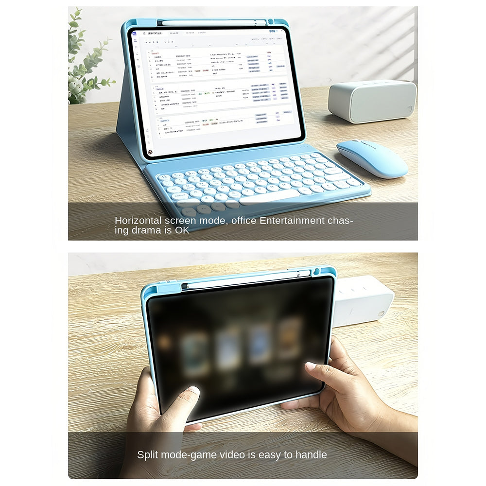 Magnetic Rotating Detachable TabletCase, Multi-Angle Multi-Scene, Strong Magnetic Adsorption, Removable Keyboard, Dirt-Resistant Durable, Long Battery Life, High Compatibility, for iPad 10 Generation