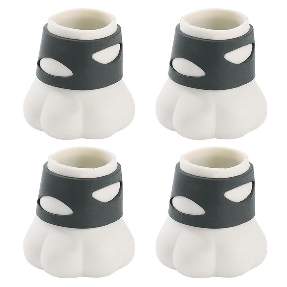 4 Pack Chair Leg Protectors for Hardwood Floors Cute Cat Paw Silicone Chair Leg Floor Protector Covers