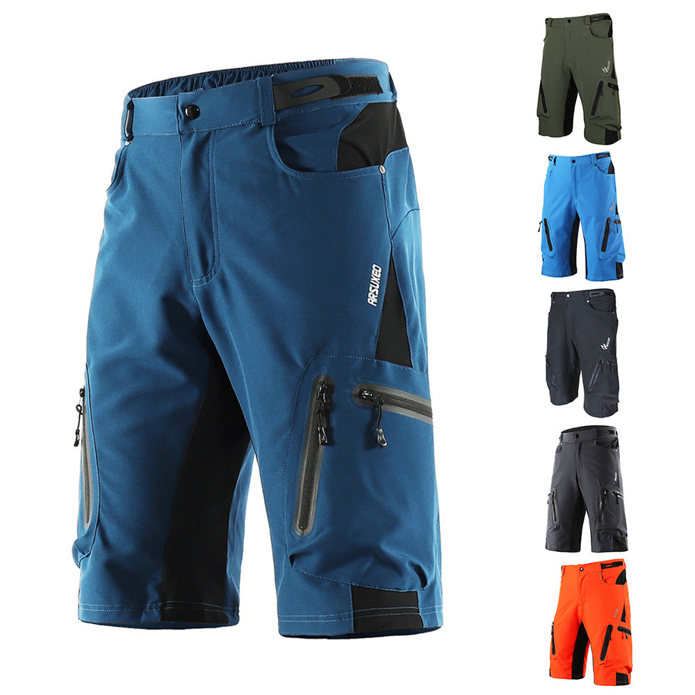 Baggy Shorts Cycle Biking Pants Breathable Sports Loose Fit Shorts Outdoor Casual Cycle Running Clothes with Zippered Pockets